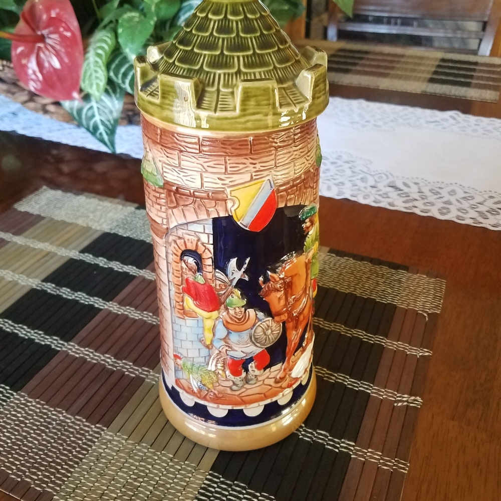 German beer stein mug